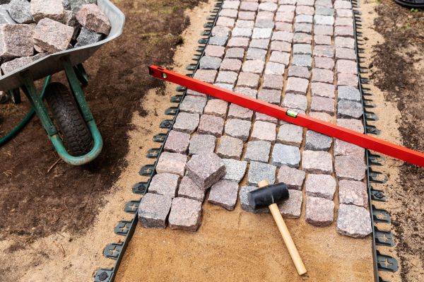 Cobblestone Path Installation